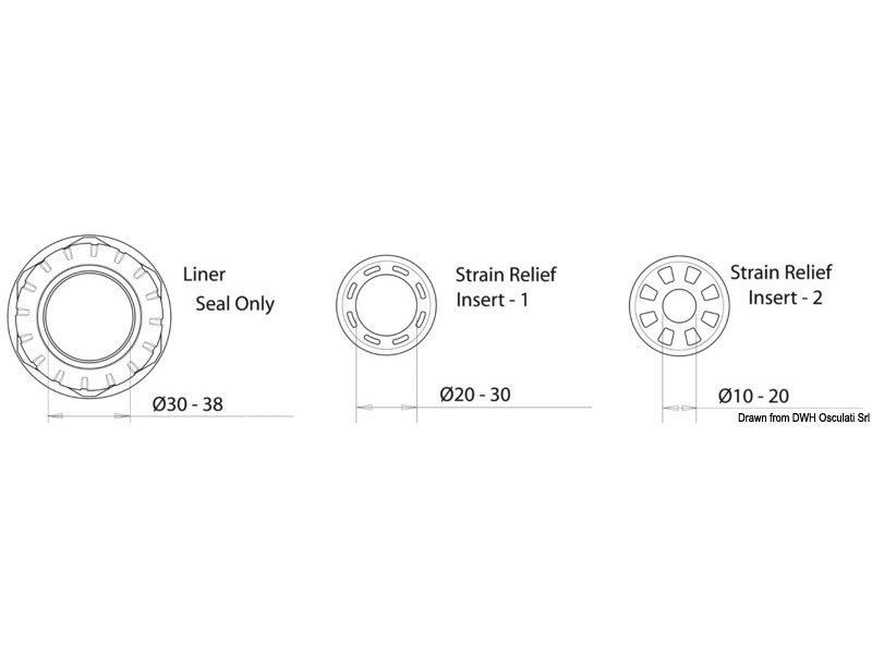 Passa paratia stagno per grandi cavi