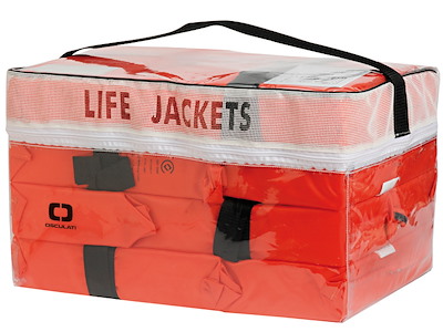 Contenitore in PVC per 4 giubbotti 