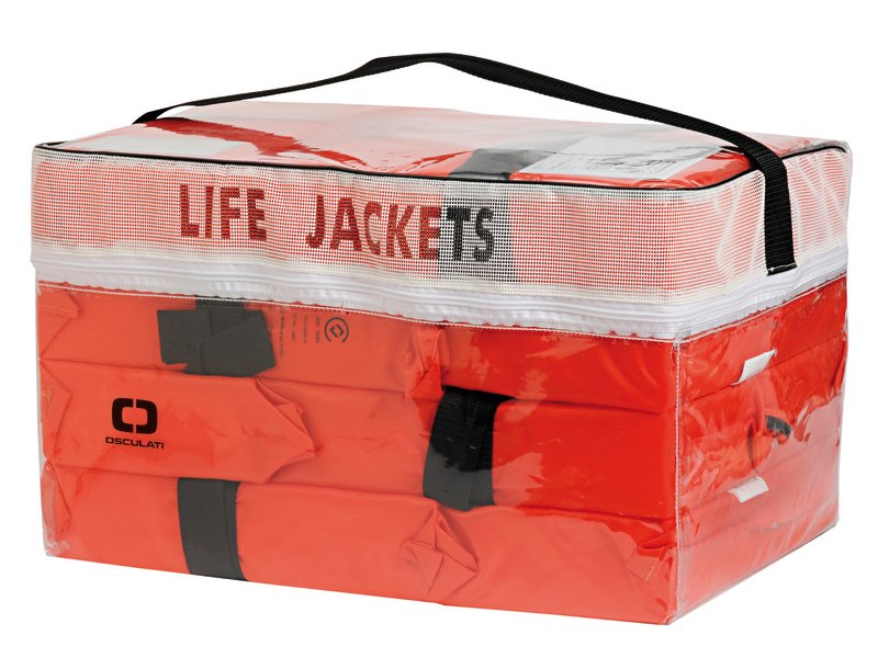 Contenitore in PVC per 4 giubbotti 