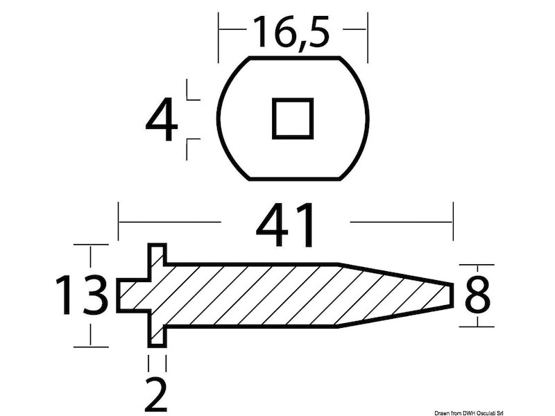 Anodo Yamaha 20/25 HP 