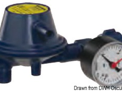 Regolatore pressione 30 mb con manometro 