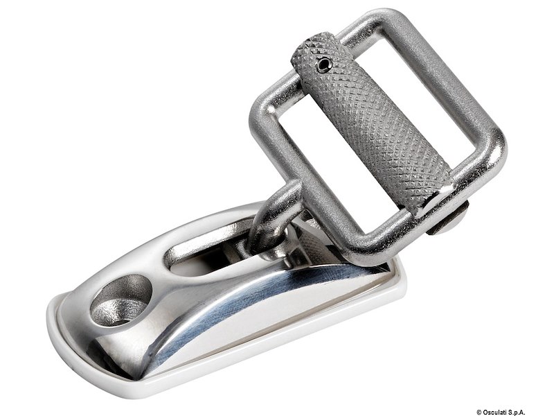 Piastrina/fibbia inox per nastri 30 mm 