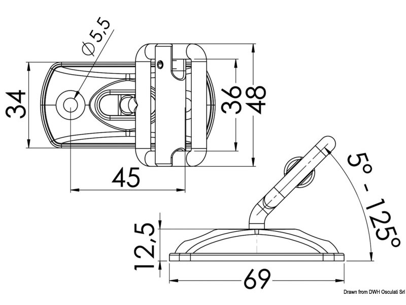 Piastrina/fibbia inox per nastri 30 mm 