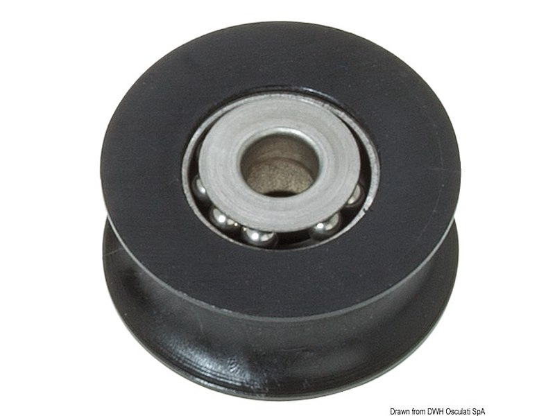 Pulegge in Delrin® con calotte e sfere inox