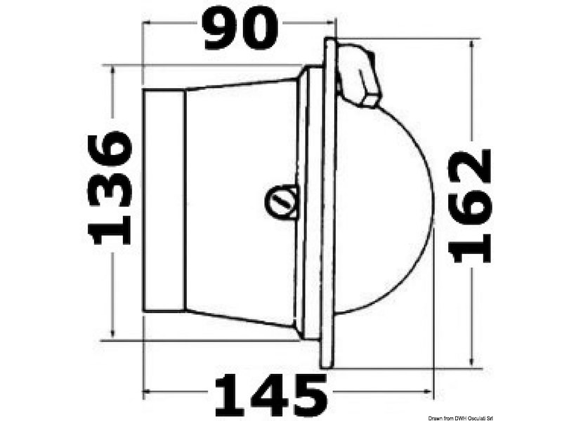 Bussola a parete RIVIERA 3" e 4" Polare