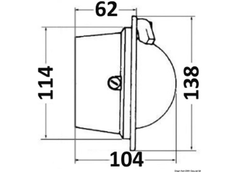 Bussola a parete RIVIERA 3" e 4" Polare