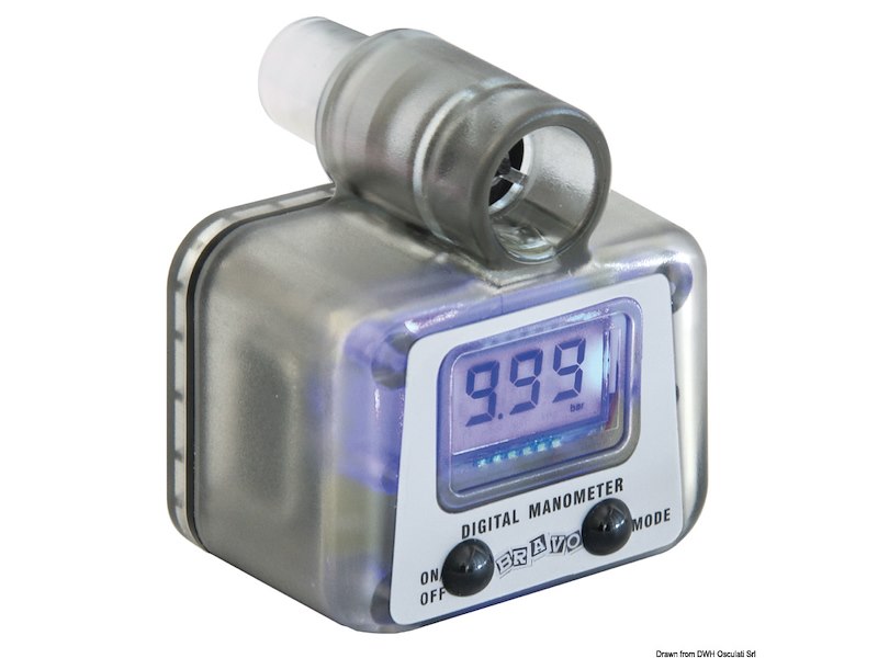 Manometro digitale 0-999 mbar 9 V 