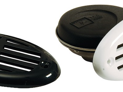 Tromba da incasso ABS con mascherina bianca 