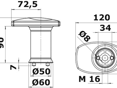 Sistema modulare di bitta e passacavo