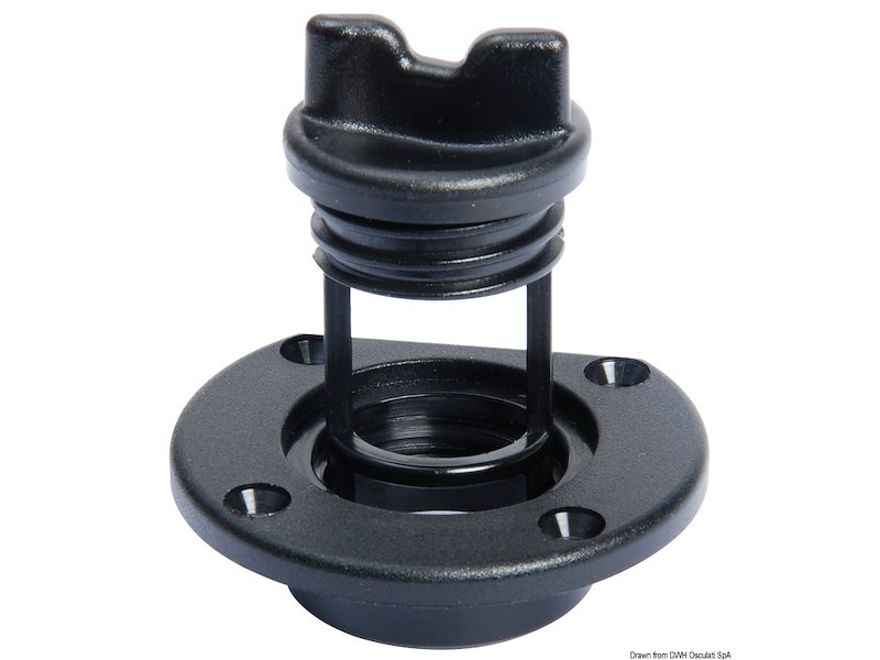 Tappo di scarico a grande passaggio.