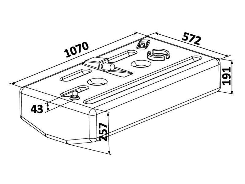 Serbatoio carburante benzina in polietilene reticolato