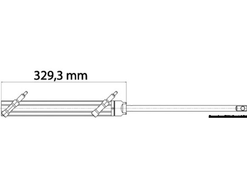 Timoneria idraulica Gotech ULTRAFLEX per motori fuoribordo ed entrobordo fino a 115 HP fornita in kit completo