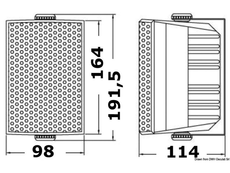 Coppia casse stereo a 2 vie serie CABINET per esterno/ interno