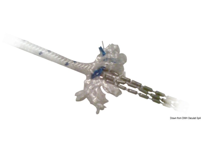 Cima per ancora in treccia di poliestere con anima in piombo per i primi 10 m