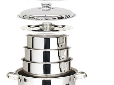 Batteria di pentole impilabile Popote - MAGMA