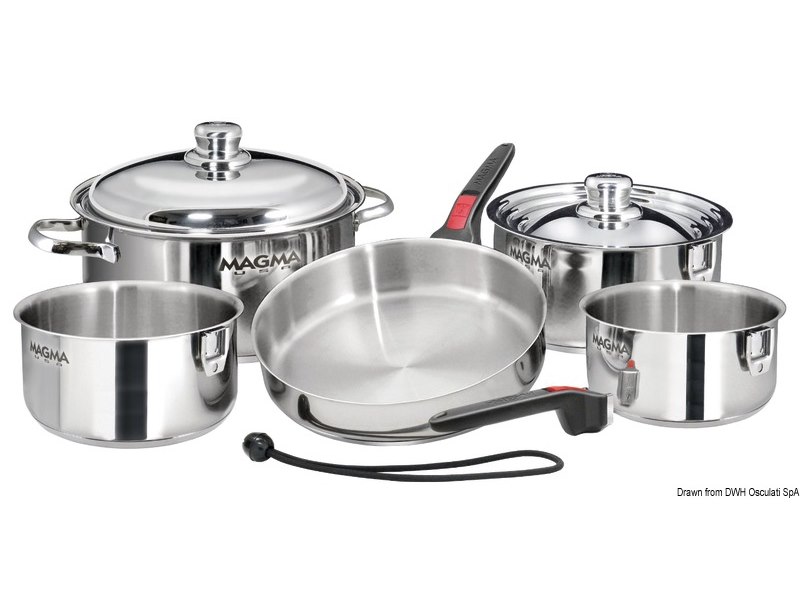 Batteria di pentole impilabile Popote - MAGMA