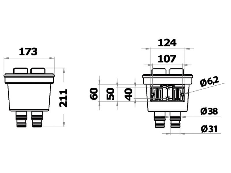 Filtro acqua motore Aquanet XL 