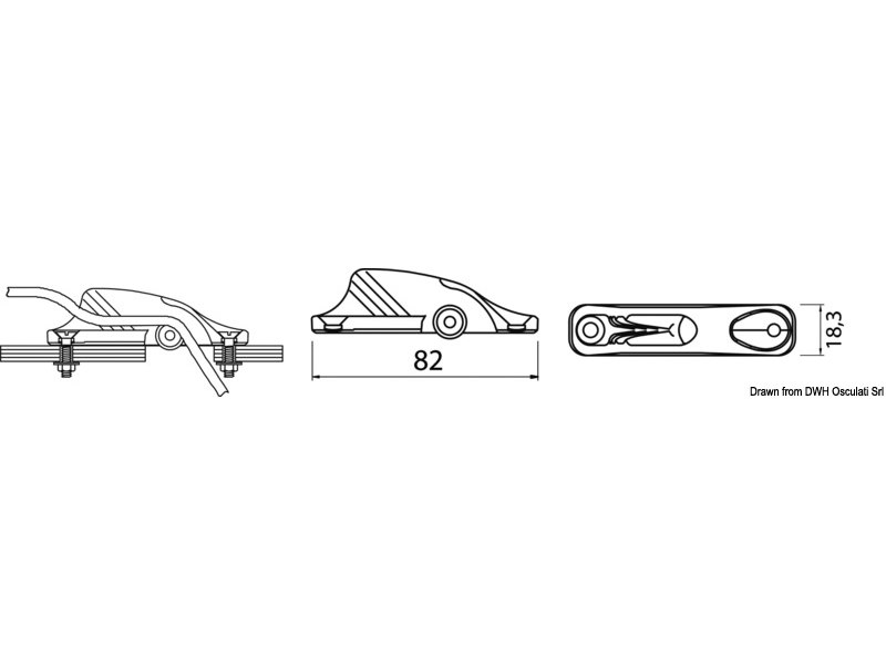 Strozzascotte CLAMCLEATS Trapeze Silver