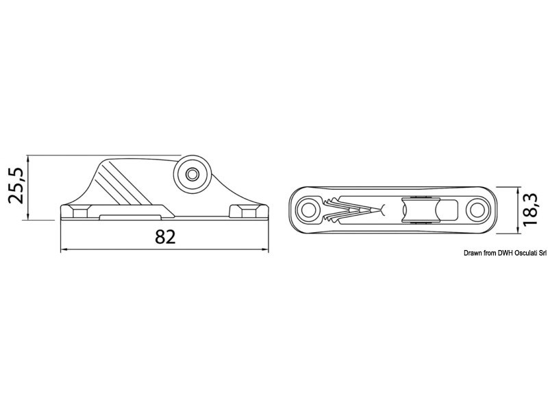 Strozzascotte CLAMCLEATS Trapeze Silver
