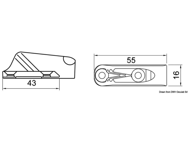 Strozzascotte CLAMCLEATS Junior Ali Silver