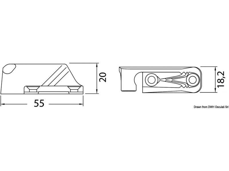 Strozzascotte CLAMCLEATS Side Silver Compact