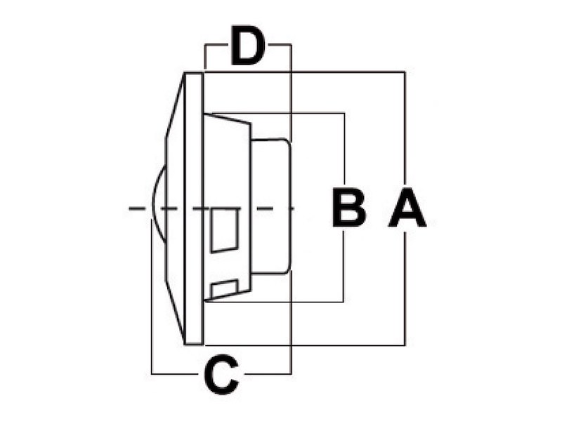 Coppia casse bianche 180 mm 100 W 