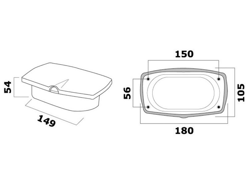 Prese acqua - innesto banchina New Edge entrata/uscita ad incasso