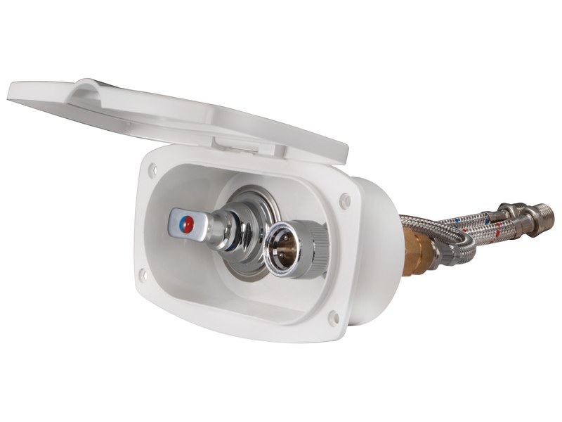 Prese acqua - innesto banchina New Edge con miscelatore acqua calda/fredda