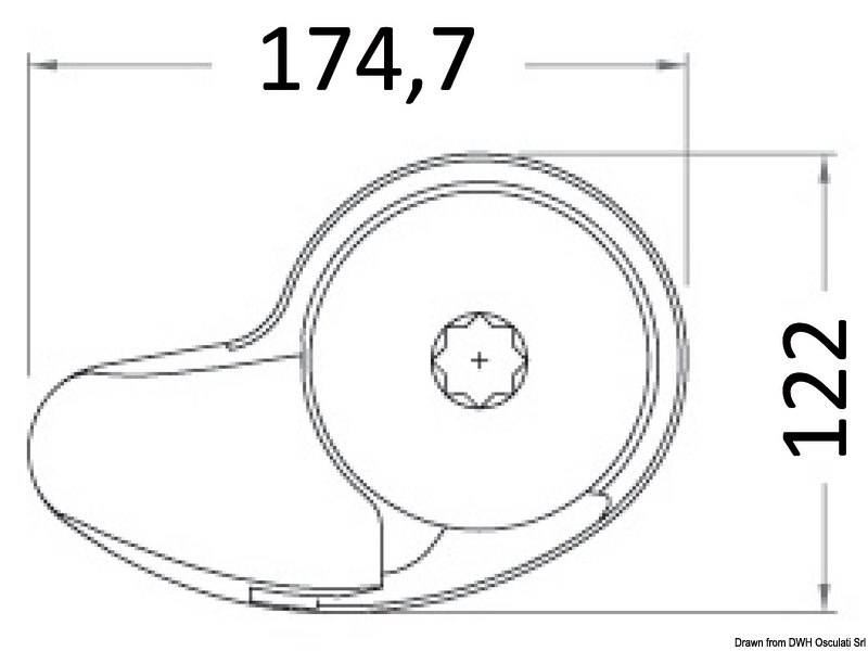Verricello ITALWINCH Smart V 500W 12V - 6mm ISO basso