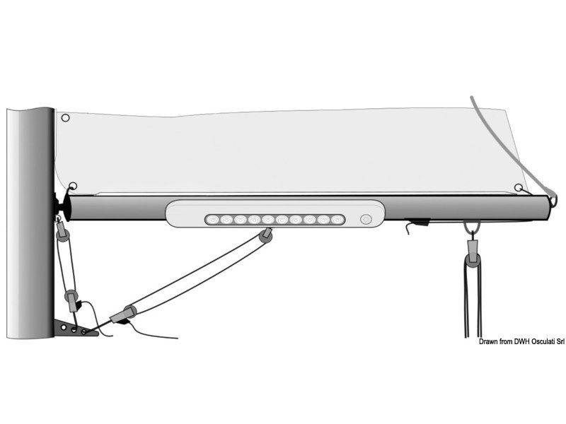 Plafoniera LED da appoggio 310x40x15 mm 