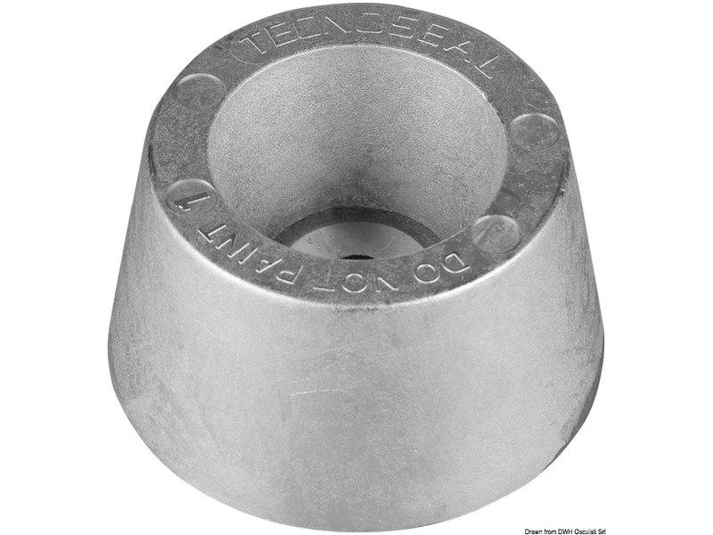 Anodo circolare da applicare con un solo bullone