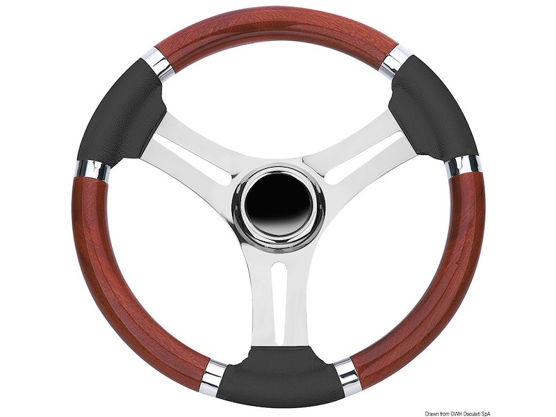 Volante con razze in Acciaio Inox