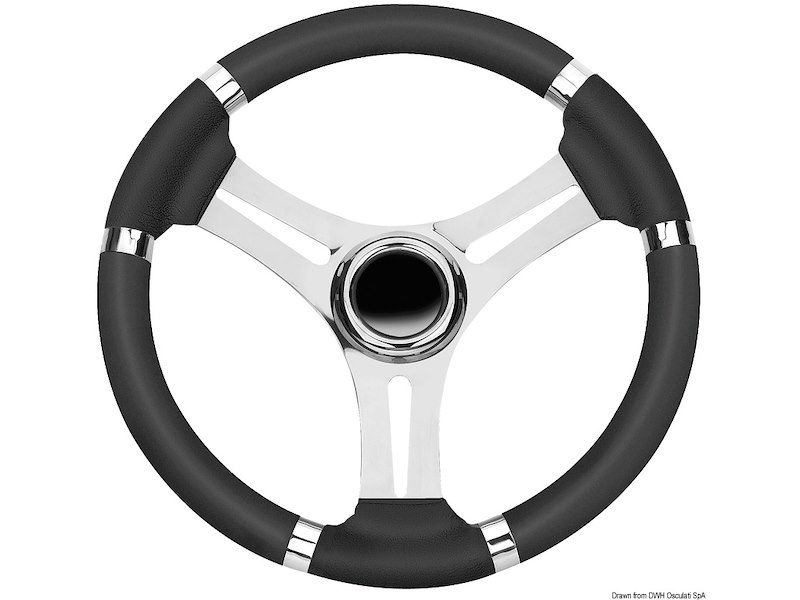 Volante con razze in Acciaio Inox