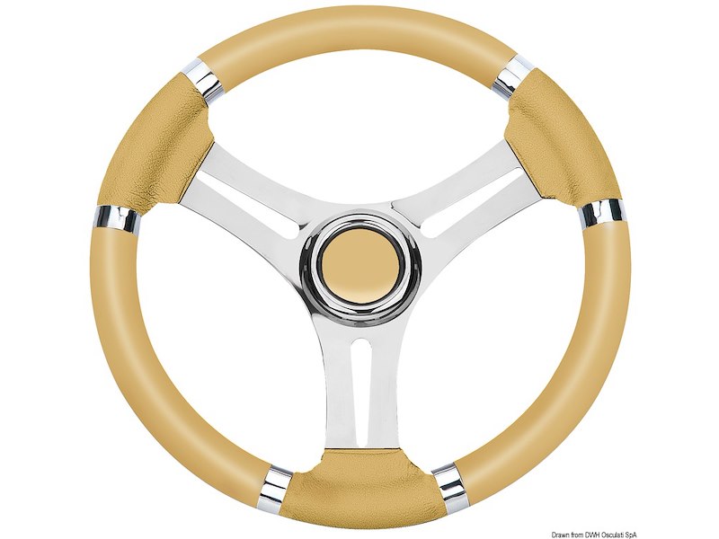 Volante con razze in Acciaio Inox