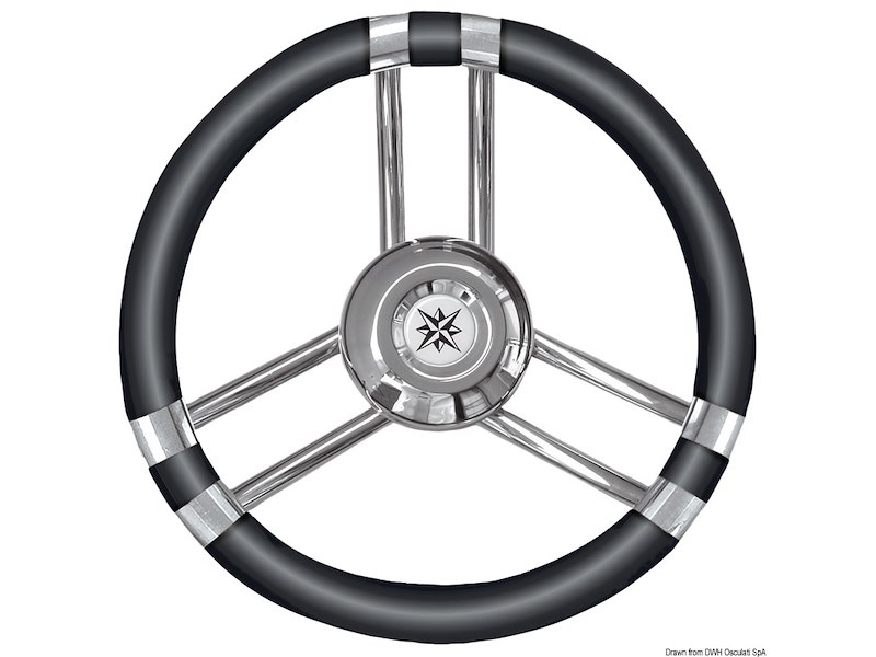 Volante con razze in Acciaio Inox