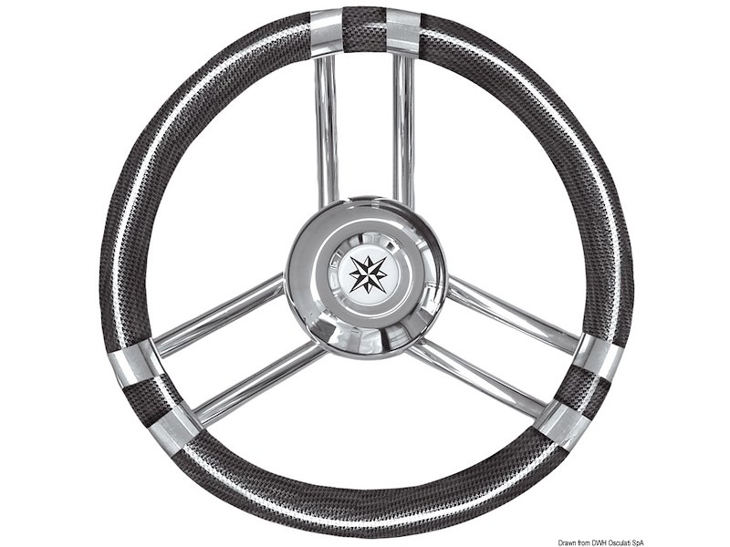 Volante con razze in Acciaio Inox