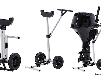 Cavalletto con ruote pieghevole 