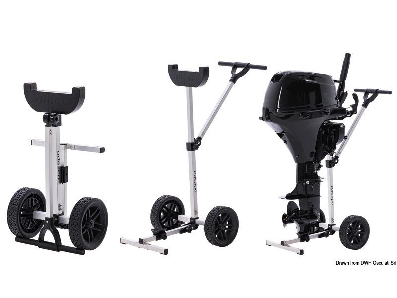 Cavalletto con ruote pieghevole 