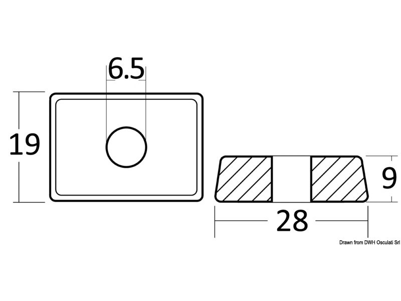 Piastrina per Tohatsu 4-6 HP