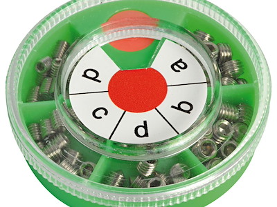 Assortimento grani inox 