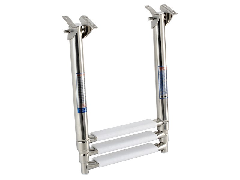 Scaletta inox telescopica a scomparsa 3 gradini 