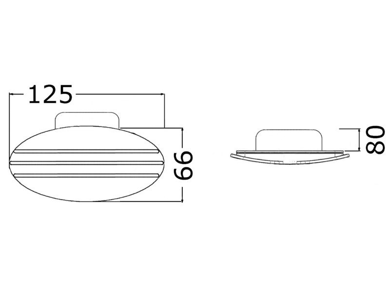 Tromba incasso a scomparsa 12 V 