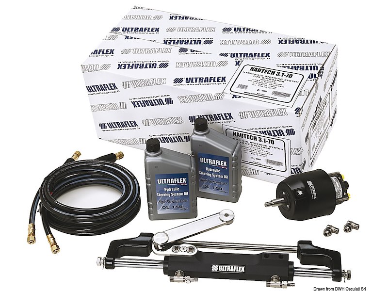 Timoneria NAUTECH max 300 HP in kit