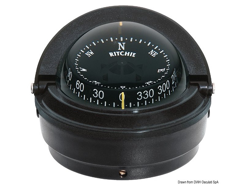 Bussole RITCHIE Voyager 3'' (76 mm) con compensatori e luce