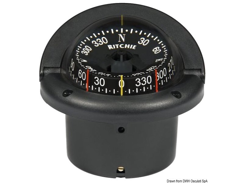 Bussole RITCHIE Helmsman 3'' 3/4 (94 mm) con compensatori e luce