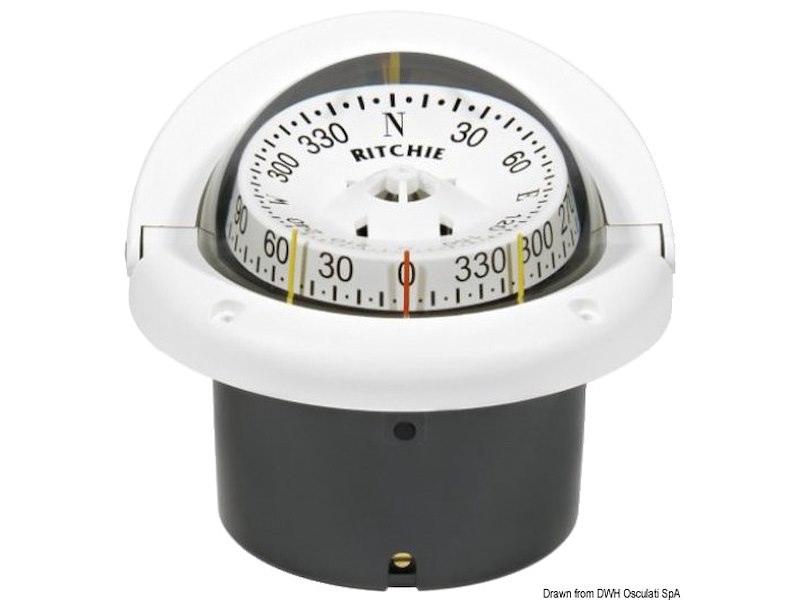 Bussole RITCHIE Helmsman 3'' 3/4 (94 mm) con compensatori e luce