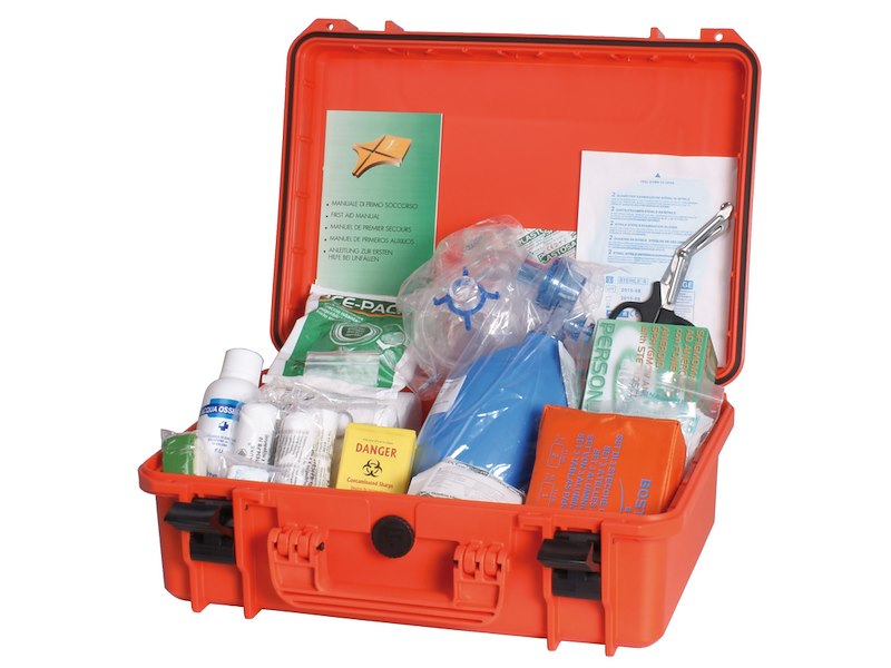 Kit di pronto soccorso tabella D Realizzata in accordo con il D.M. 10/03/2022 in vigore dal 10/05/2022