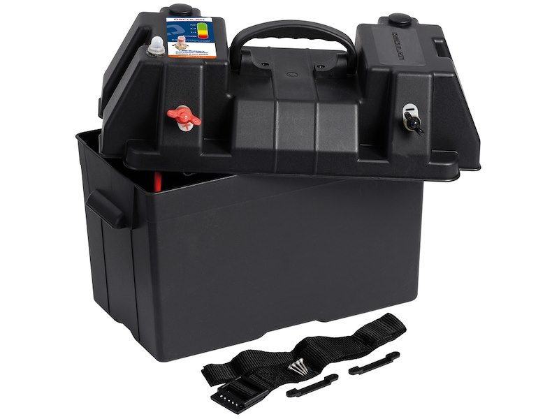 Cassetta batteria power center DELUXE con dual USB 