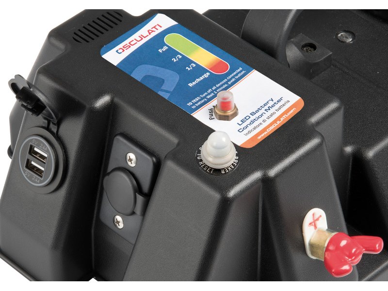 Cassetta batteria power center DELUXE con dual USB 