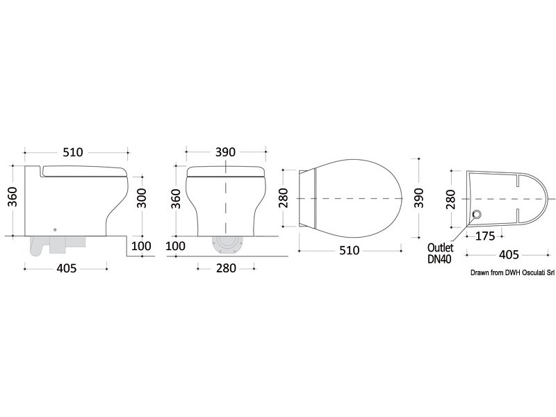 WC elettrico TECMA Silence Plus 2G (Generazione 2)
